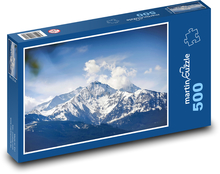 Berge - Schnee, Landschaft Puzzle 500 Teile - 46 x 30 cm