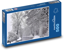 Zima - sneh, mráz Puzzle 500 dielikov - 46 x 30 cm 