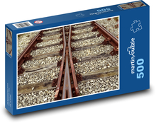 Gleis - Eisenbahngleis, Gleise Puzzle 500 Teile - 46 x 30 cm