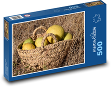 Citrony - košík, ovoce Puzzle 500 dílků - 46 x 30 cm