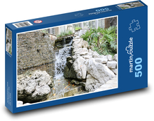 Zahrada - vodopád, skála Puzzle 500 dílků - 46 x 30 cm