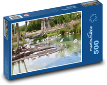 Přírodní rezervace - Plameňáci Puzzle 500 dílků - 46 x 30 cm