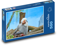 Pavian - grauer Affe Puzzle 500 Teile - 46 x 30 cm