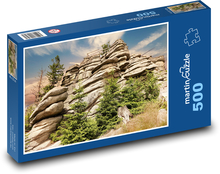 Rock - granite, trees Puzzle of 500 pieces - 46 x 30 cm 