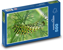 Gąsienica - motyl, natura Puzzle 500 elementów - 46x30 cm
