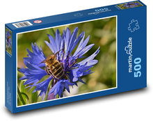 Blue snail - bee, honey Puzzle of 500 pieces - 46 x 30 cm 