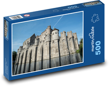 Castle - Belgium, Ancient Puzzle of 500 pieces - 46 x 30 cm 