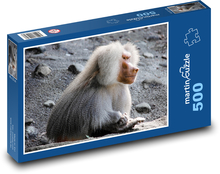 Pavián - opice, primát Puzzle 500 dílků - 46 x 30 cm