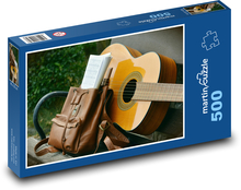 Guitar - songbook, backpack Puzzle of 500 pieces - 46 x 30 cm 