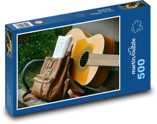 Guitar - songbook, backpack Puzzle of 500 pieces - 46 x 30 cm
