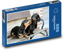 Dackel - Hund, Haustier Puzzle 500 Teile - 46 x 30 cm