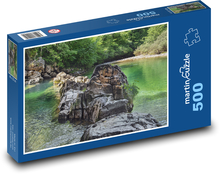 Jazero - kamene, rieka Puzzle 500 dielikov - 46 x 30 cm 