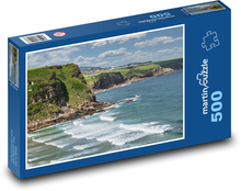 Morze - fale, plaża Puzzle 500 elementów - 46x30 cm