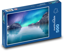 Aurora - Ozean bei Nacht, Meer Puzzle 500 Teile - 46 x 30 cm