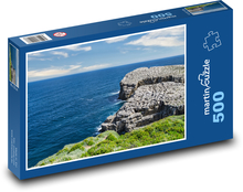 Klif - skały, morze Puzzle 500 elementów - 46x30 cm