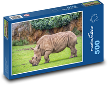 Nosorožec - divoký savec, zvíře Puzzle 500 - 46x30 cm