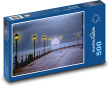 Glowing lamps - sea, moon Puzzle of 500 pieces - 46 x 30 cm