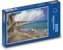 Strand am Meer - Felsen, Küste Puzzle 500 Teile - 46 x 30 cm