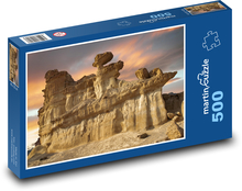 Skalnatá krajina - príroda, mraky Puzzle 500 dielikov - 46 x 30 cm