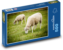 Owce, pastwiska, zwierzęta Puzzle 500 elementów - 46x30 cm