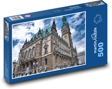 Německo - Hamburg, radnice Puzzle 500 dílků - 46 x 30 cm