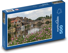 Cambridgeshire - řeka Puzzle 500 dílků - 46 x 30 cm