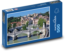 Taliansko - Rím, most Puzzle 500 dielikov - 46 x 30 cm