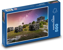 Mayský Chrám - hviezdna obloha Puzzle 500 dielikov - 46 x 30 cm 