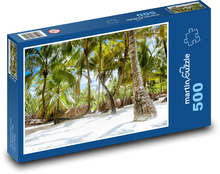 Karibský ostrov - palmy Puzzle 500 dielikov - 46 x 30 cm 