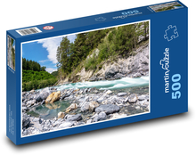 Schweiz - Rheinschlucht Puzzle 500 Teile - 46 x 30 cm