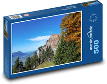 Mountains, autumn, lake Puzzle of 500 pieces - 46 x 30 cm
