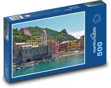 Prístav - farebné domy Puzzle 500 dielikov - 46 x 30 cm