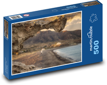 Západ slunce - moře, pobřeží Puzzle 500 dílků - 46 x 30 cm