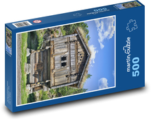 Drewniany dom - antyczny, rustykalny Puzzle 500 elementów - 46x30 cm