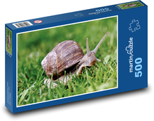 Hlemýžď - ulita, měkkýš   Puzzle 500 dílků - 46 x 30 cm