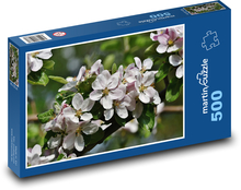 Jabloňové květy - okvětní lístky, strom  Puzzle 500 dílků - 46 x 30 cm