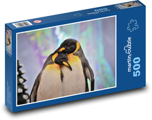 Zamilovaní tučňáci - pár, láska Puzzle 500 - 46x30 cm