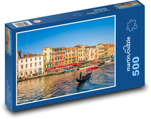 Boats, Italy - Venice Puzzle of 500 pieces - 46 x 30 cm 