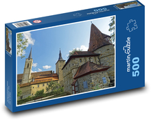 Hrad, kostel, zámek Puzzle 500 dílků - 46 x 30 cm