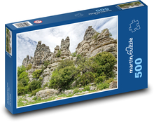 Spain - Malaga, rock Puzzle of 500 pieces - 46 x 30 cm 
