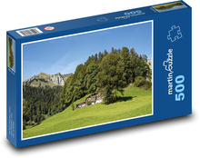 Švýcarsko - Alpy, krajina, příroda Puzzle 500 dílků - 46 x 30 cm