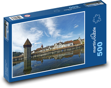 Szwajcaria - Lucerna Puzzle 500 elementów - 46x30 cm