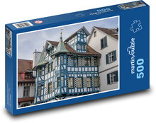 Switzerland - historical center, construction Puzzle of 500 pieces - 46 x 30 cm 