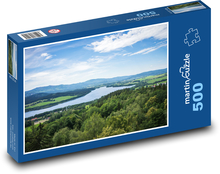 Lipenská priehrada - jazero, národný park Šumava Puzzle 500 dielikov - 46 x 30 cm