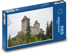 Hrad Kašperk - středověká pevnost, zámek Puzzle 500 dílků - 46 x 30 cm