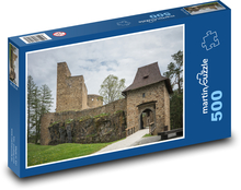 Velhartice - pevnosť, stredoveký hrad Puzzle 500 dielikov - 46 x 30 cm 