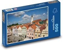 Třeboň - domy, Czechy Puzzle 500 elementów - 46x30 cm