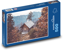 Mountain hut - autumn, Alps Puzzle of 500 pieces - 46 x 30 cm 