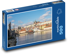 Praha - Karlův most, Česká republika Puzzle 500 dílků - 46 x 30 cm