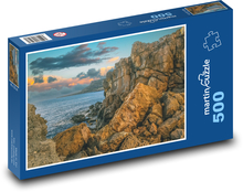 Cliffs in the sea - rocks, ocean Puzzle of 500 pieces - 46 x 30 cm 